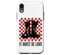 Carcasa para iPhone XR It Must Be Love 2 Tone Ska Music Checkerboard