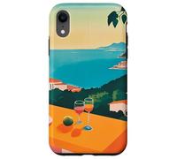 Carcasa para iPhone XR Italian Village Cocktail by The Sea Amalfi Summer Art