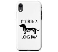Carcasa para iPhone XR Its Been a Long Day Dachshund Funny Doxie Mom Dachshund Mama