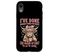 Carcasa para iPhone XR I've Done Horrible Things For Money Like Waking Up Early
