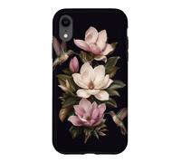 Carcasa para iPhone XR Jardín botánico de Flores de Magnolia de colibrí