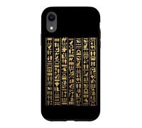 Carcasa para iPhone XR Jeroglíficos Egipcios Oro Faraón Símbolos Egipto Cultura