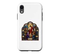 Carcasa para iPhone XR Jesús Bienaventuranzas Sermón Mosaico Gótico Arte Cristiano Icono