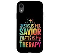 Carcasa para iPhone XR Jesus Is My Savior Pilates Is My Therapy