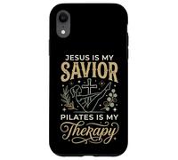Carcasa para iPhone XR Jesus Is My Savior Pilates Is My Therapy