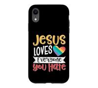 Carcasa para iPhone XR Jesus Loves Everyone You Hate