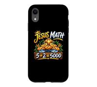 Carcasa para iPhone XR Jesús Matemáticas 2 Peces 5 Panes Alimentan La Biblia Milagrosa 5000