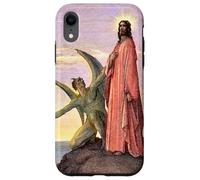 Carcasa para iPhone XR Jesús Satanás Tentación por Gustave Dore Colorizado