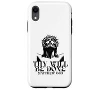 Carcasa para iPhone XR Jesús Tu Voluntad Hágase Verso de la Biblia Católica Mateo 6 10