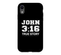 Carcasa para iPhone XR Juan 3 16 Historia Verdadera, Fe, Verso de la Biblia Mujeres cristianas