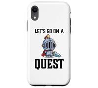 Carcasa para iPhone XR Jugador RPG Let's Go On A Quest Knight Warrior Player