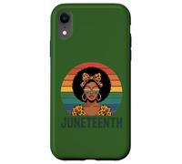 Carcasa para iPhone XR Juneteenth 1865 Mujeres Afro Leopard Melanina Libertad