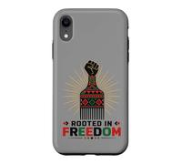 Carcasa para iPhone XR Juneteenth Rooted in Freedom Afro Pick Fist