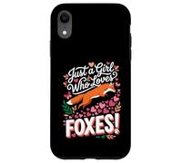 Carcasa para iPhone XR Just a Girl Who Loves Foxes! Sweet Woodland Wildlife