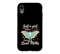 Carcasa para iPhone XR Just A Girl Who Loves Luna Moths Moon Insect Lover