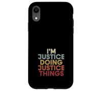 Carcasa para iPhone XR Justice Name Justice Personalized Name First Given