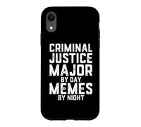 Carcasa para iPhone XR Justicia Penal Mayor De Día Memes por La Noche De La Escuela De Derecho Broma