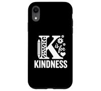 Carcasa para iPhone XR K is for Kindness, Maestra del Día de la Unidad contra el acoso
