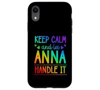 Carcasa para iPhone XR Keep Calm and Let Anna Handle It Chill Nombre
