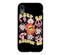 Carcasa para iPhone XR Keep On Keepin' On Retro Daisy Graphic