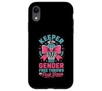 Carcasa para iPhone XR Keeper of The Gender Reveal Free Throws or Pink Bows Party
