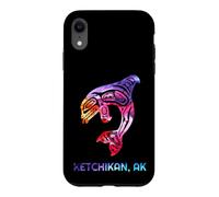 Carcasa para iPhone XR Ketchikan Alaska SE Nativo Americano Indio Orca Asesino Ballena