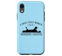 Carcasa para iPhone XR Kids Girls Reading A Well Read Woman Is A Dangerous Creature