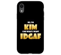 Carcasa para iPhone XR Kim Joke Idgaf Meme Funny Halloween Costume For Kimberly