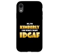 Carcasa para iPhone XR Kimberly Joke Idgaf Meme Funny Halloween Costume For Kim
