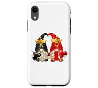 Carcasa para iPhone XR King of Spades and Queen of Hearts with Funny Garden Gnomes