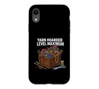 Carcasa para iPhone XR Knitting Crochet Yarn Hoarder Level Maximum