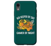 Carcasa para iPhone XR Koi Keeper de día, Jugador de Noche, Divertido Amante de los Juegos de koi