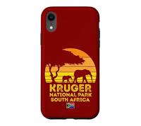 Carcasa para iPhone XR Kruger Park Sudáfrica Safari Sunset Jirafa Elefante