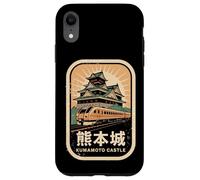 Carcasa para iPhone XR Kumamoto Castillo Japón Retro Tren Vintage Japonés Kanji