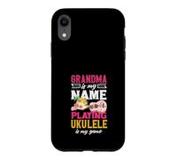 Carcasa para iPhone XR La Abuela es mi Nombre Tocando Ukelele es mi Jugador de Juego