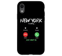Carcasa para iPhone XR La Ciudad de Nueva York está Llamando y Debo IR de Viaje