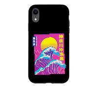 Carcasa para iPhone XR La Gran Ola, Vaporwave Anime Estética Glitch Japonés