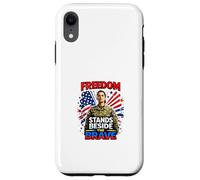 Carcasa para iPhone XR La Libertad está al Lado del Valiente Tributo patriótico