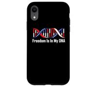 Carcasa para iPhone XR La Libertad está en mi ADN Espíritu patriótico Orgullo Americano