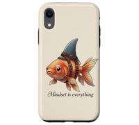 Carcasa para iPhone XR La mentalidad es Todo pez Dorado de tiburón Motivacional