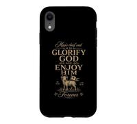 Carcasa para iPhone XR La teología reformada glorifica a Dios Christian Westminster Cita