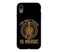 Carcasa para iPhone XR La única Verdad es la música Guitarra acústica Retro