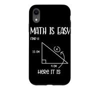 Carcasa para iPhone XR Las matemáticas Son fáciles Encontrar geometría X Divertido Profesor Matemático