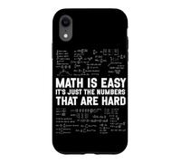 Carcasa para iPhone XR Las matemáticas Son fáciles, los números Son difíciles y Divertido Profesor de álgebra de matemáticas