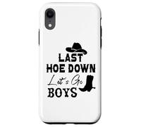 Carcasa para iPhone XR Last Hoe Down Bachelorette Party Cowboy Women Lets Go Girls