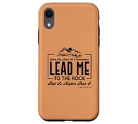 Carcasa para iPhone XR Lead me to The Rock That is Higher Than I Salmo 61:2 Diseño