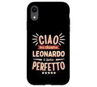 Carcasa para iPhone XR Leonardo Idea Regalo Personalizzata Nome Divertente