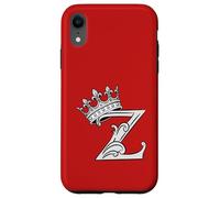 Carcasa para iPhone XR Letra Z Inicial + Corona Roja