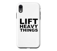 Carcasa para iPhone XR Levanta Cosas Pesadas Bold Fuerza Entrenamiento Motivación