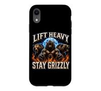 Carcasa para iPhone XR Levanta Pesado y Mantente Feroz Entrenamiento de Fuerza